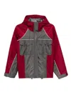 Self-portrait Two-tone Jacket In Gray