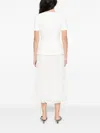 Self-portrait V-neck Midi Dress In White