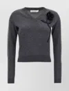 Self-portrait Self Portrait 'charcoal Black Rose Jumper' Sweater