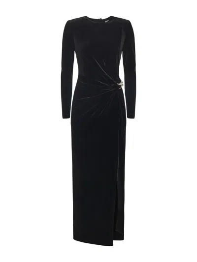 SELF-PORTRAIT VELVET MIDI DRESS