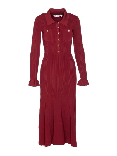 SELF-PORTRAIT VESTIDO LARGO - ROJO