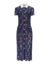 Self-portrait Lace Midi Dress In Blue