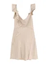 Self-portrait Self Portrait Women Satin Mini Dress With Floral Etails