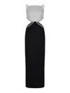 Self-portrait Dress Made Of  Polyester In Black