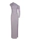 Self-portrait Dress Made Of Polyester In Purple