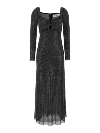 SELF-PORTRAIT VESTIDO MIDI - NEGRO
