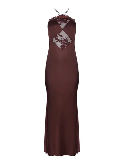 Self-portrait Dress In  Polyester