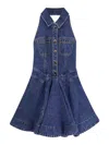 Self-portrait Vestito Corto In Denim