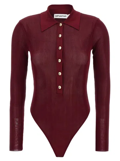 SELF-PORTRAIT SELF-PORTRAIT VISCOSE KNIT BODYSUIT