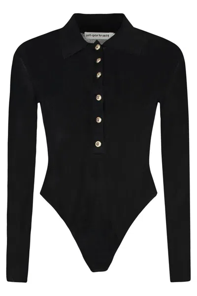 SELF-PORTRAIT SELF-PORTRAIT VISCOSE KNIT BODYSUIT