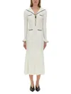 Self-portrait Self Portrait White Viscose Blend Dress Women