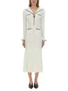 Self-portrait Self Portrait White Viscose Blend Dress Women In White