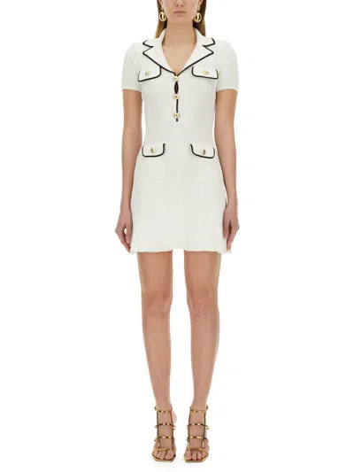 SELF-PORTRAIT SELF-PORTRAIT VISCOSE KNIT MINI DRESS
