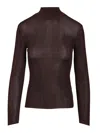 Self-portrait Ribbed Turtleneck Top