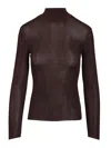 Self-portrait Ribbed Turtleneck Top