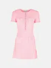 Self-portrait 'waffle' Pink Polyester Blend Dress In Pink