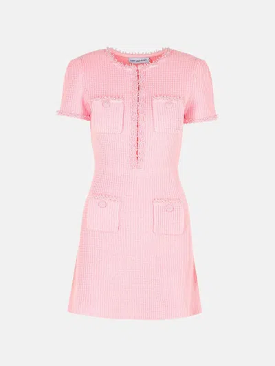 Self-portrait 'waffle' Pink Polyester Blend Dress