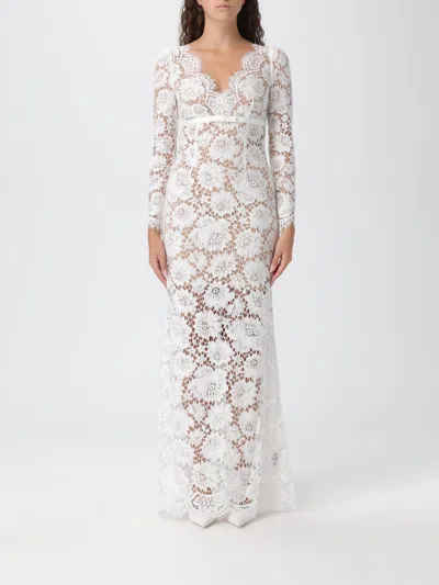 Self-portrait Lace Midi Dress In White
