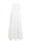 Self-portrait Broderie Anglaise Maxi Dress In White