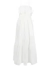 Self-portrait Broderie Anglaise Maxi Dress In White