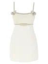 Self-portrait Rhinestone-embellished Dress In White