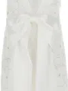 SELF-PORTRAIT SELF-PORTRAIT 'WHITE TULLE SATIN BOW MINI' DRESS