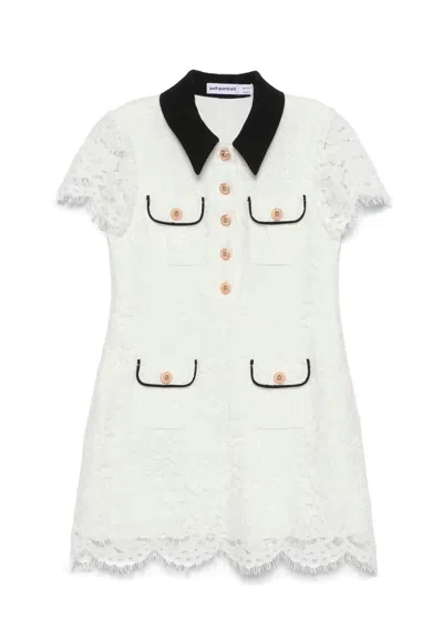 Self-portrait Kids' White Dress For Girl