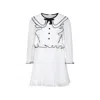 Self-portrait White Dress For Girl With Bow In White