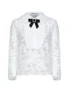 Self-portrait Embroidered-panel Layered Top In White