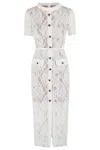 Self-portrait Lace Dress With Belt