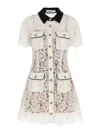 Self-portrait Floral Lace Mini Shirtdress