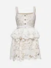 Self-portrait Self Portrait 'lace' Dress In White Polyamide Blend Women In White