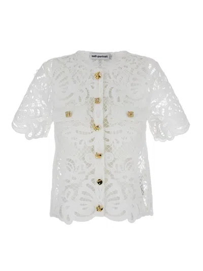 Self-portrait Self Portrait White Lace Top