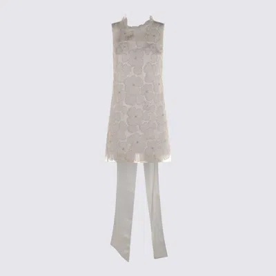 SELF-PORTRAIT SELF-PORTRAIT WHITE MIDI DRESS
