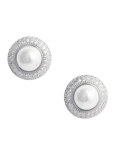 SELF-PORTRAIT WHITE PEARL STUD EARRINGS