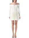 Self-portrait Women's Striped Dress In Black