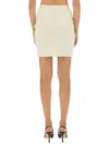 Self-portrait White Sequin Embellished Skirt