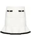 Self-portrait Self Portrait Crochet Mini Skirt In In White