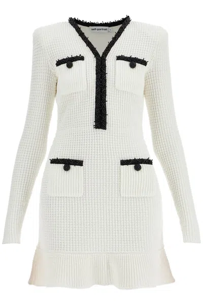 SELF-PORTRAIT MINI KNITTED DRESS