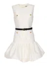 Self-portrait White Taffeta Mini Dress