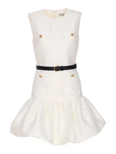 Self-portrait White Taffeta Mini Dress