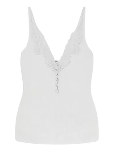 Self-portrait White Top With Lace Details Self Portrait