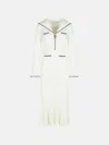 Self-portrait White Viscose Blend Dress In White