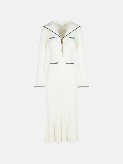 Self-portrait White Viscose Blend Dress
