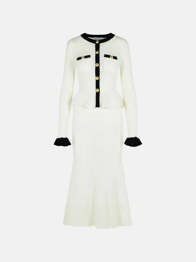 Self-portrait White Viscose Blend Dress