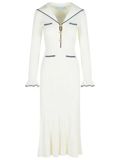 Self-portrait Self Portrait White Viscose Blend Dress Women