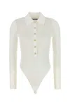 Self-portrait White Viscose Bodysuit