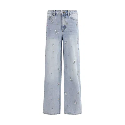 SELF-PORTRAIT WIDE LEG JEANS
