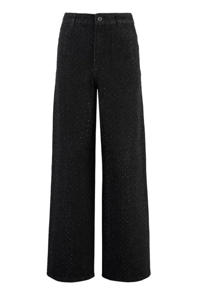 SELF-PORTRAIT SELF-PORTRAIT WIDE-LEG JEANS