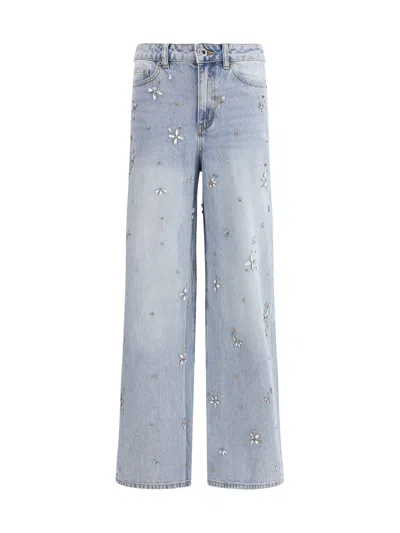 SELF-PORTRAIT WIDE LEG JEANS